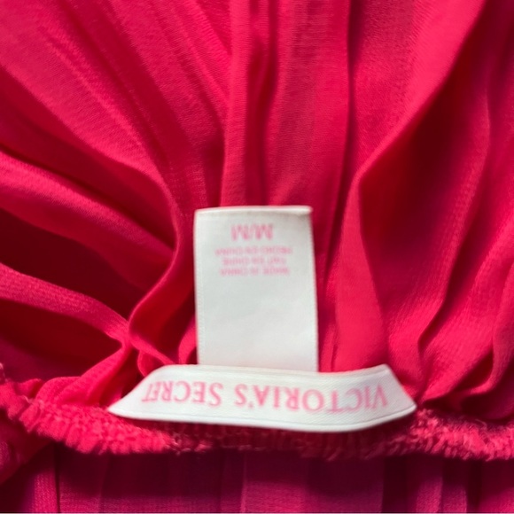 Victoria's Secret Pink Satin Chemise with Delicate Lace - Picture 7 of 7